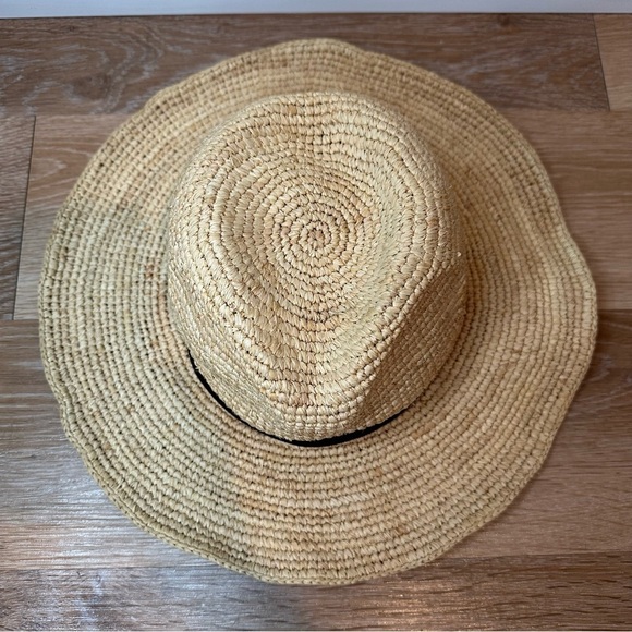 J. Crew 100% Rafia Women's Packable Straw Hat, Size M/L - Picture 9 of 13